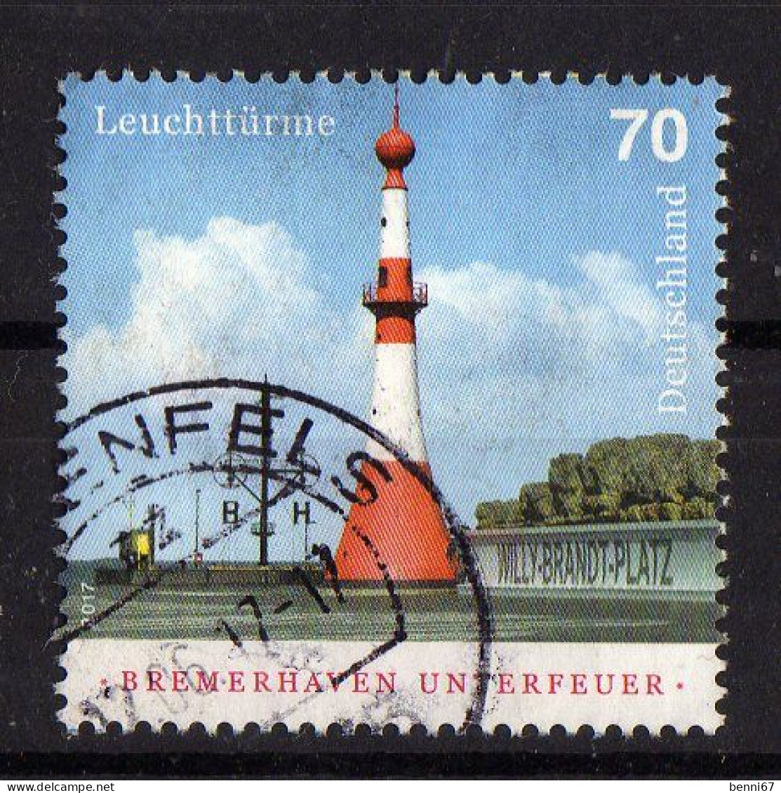ALLEMAGNE Germany 2017 Leuchtturm Phare Obl. - Used Stamps