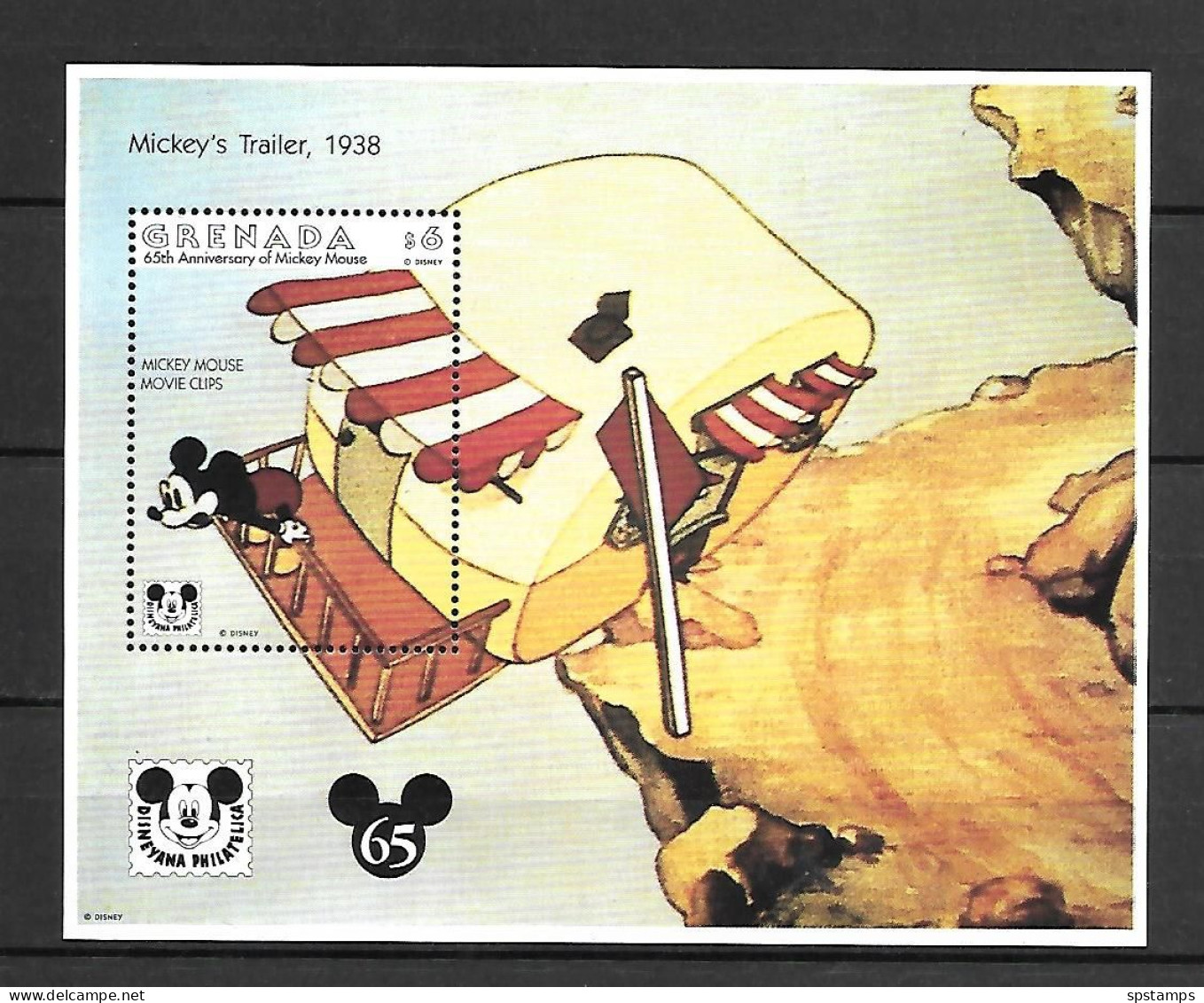 Disney Grenada 1993 Mickeys Trailer MS MNH - Disney