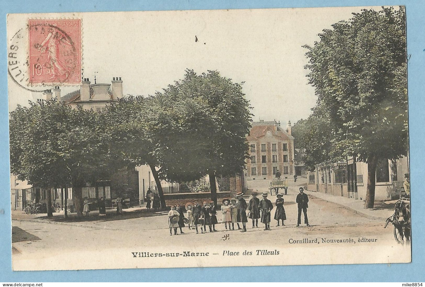 BA0091  CPA  VILLIERS-SUR-MARNE ( Seine Et Oise)  Place Des Tilleuls  -  Enfants ...  ++++ - Villiers Sur Marne