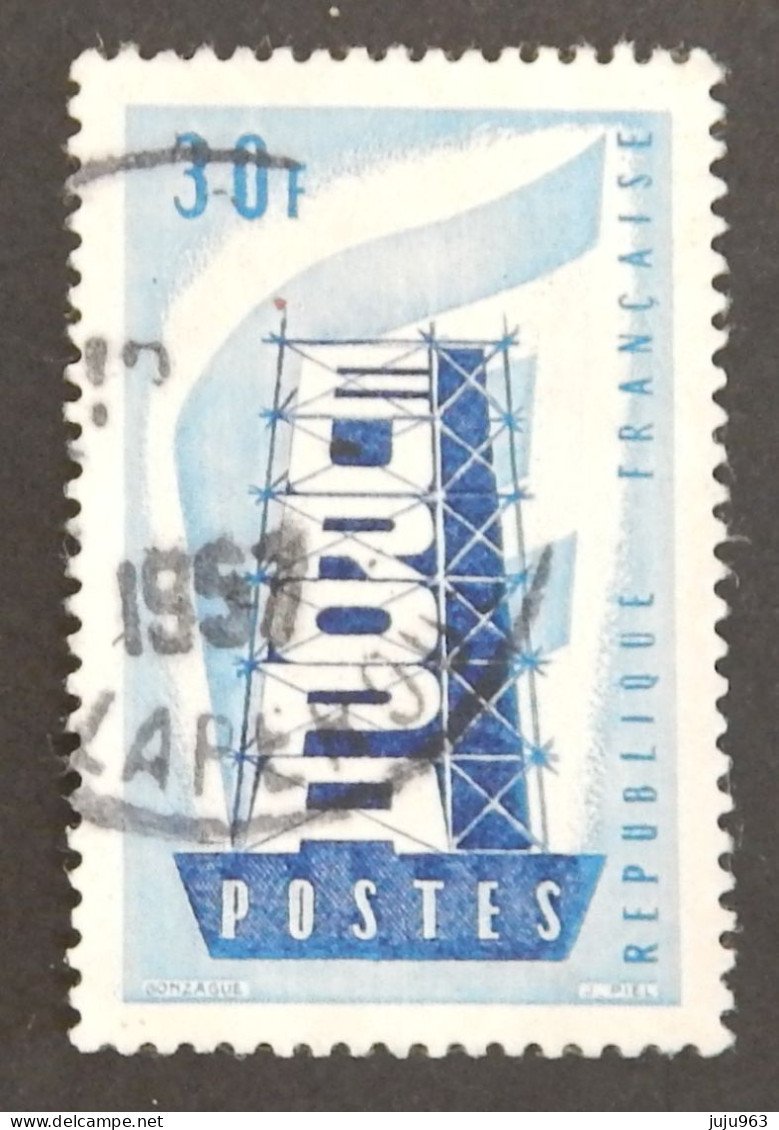 FRANCE YT 1077 OBLITERE "EUROPA" ANNÉE 1956 - Oblitérés