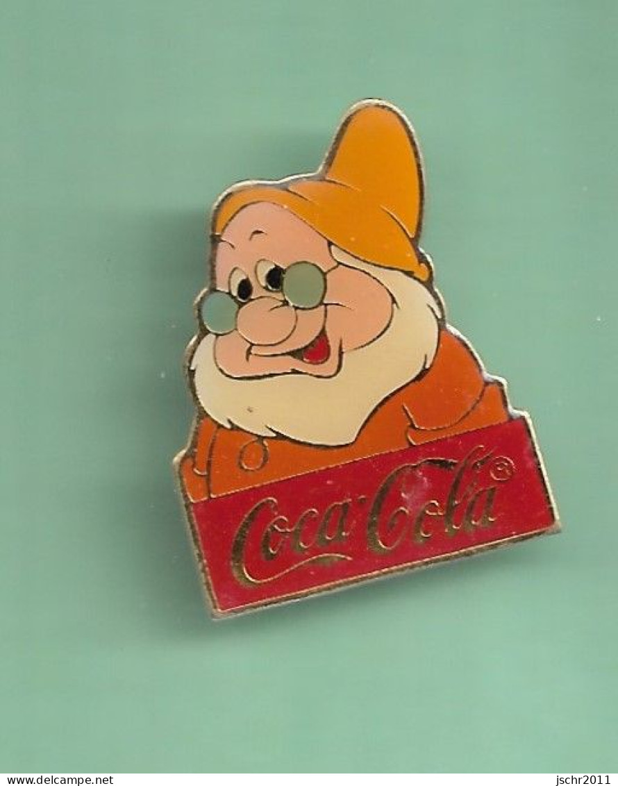 1 Pin's *** COCA COLA *** DISNEY LES SEPT NAINS - DOC *** WW05 (14-4) - Disney