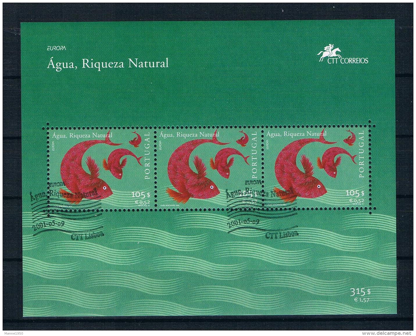 Portugal 2001 Europa/Cept Block 168 Gestempelt - Blocs-feuillets