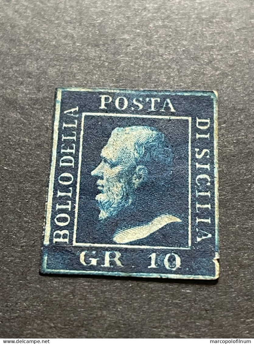 SICILIA -1859 -10 GRANA  - SENZA GOMMA - - Sicilië