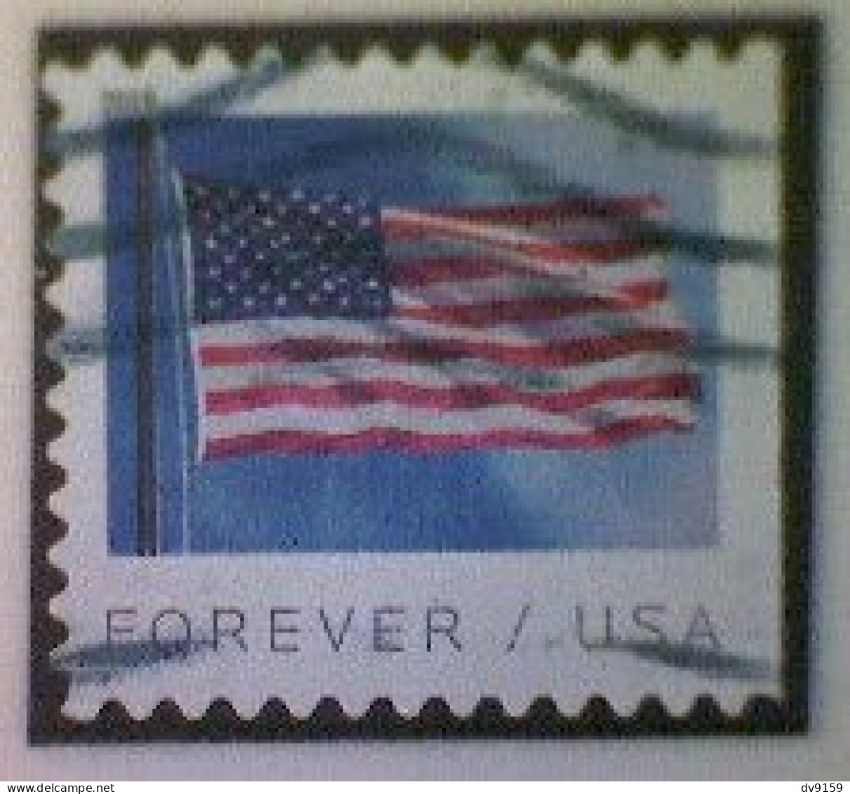 United States, Scott #5345, Used(o) Booklet, 2019, Flag Definitive, (55¢) - Used Stamps