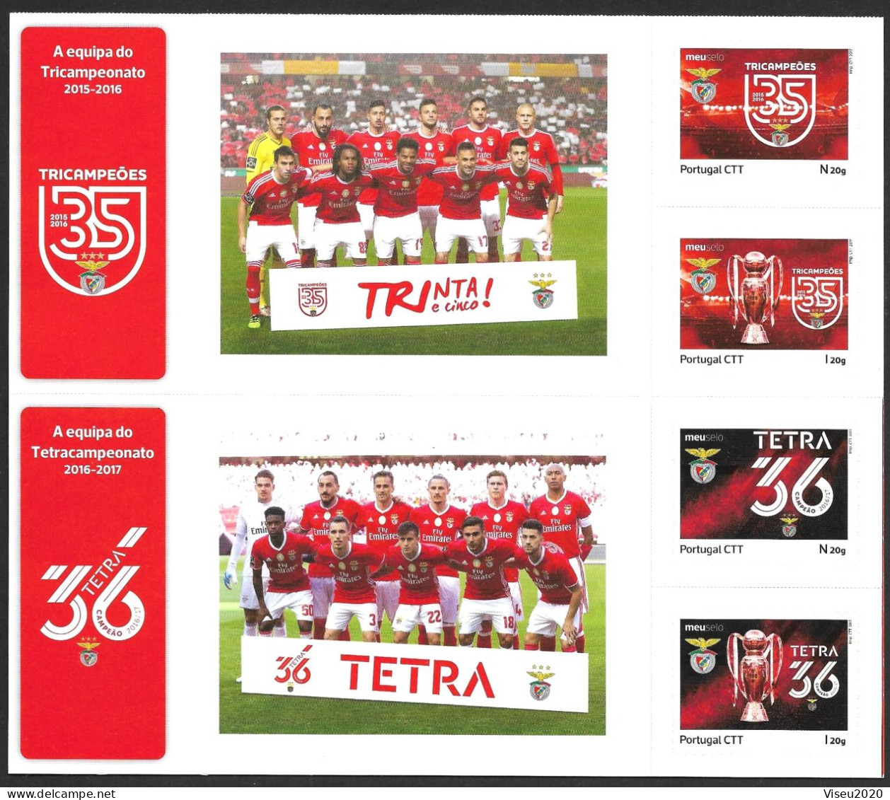 Portugal Booklet  Benfica - TETRA 2017 - Markenheftchen