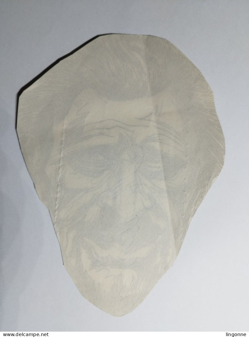 Portrait De Johnny Hallyday En Papier 14 X 20 Cm Env - Non Classés