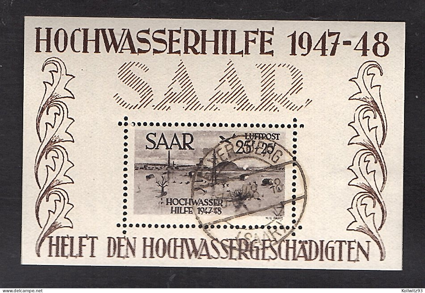 Saarland 1948, Mi.-Nr. Block 1 + 2 Gestempelt, FA. GeigleBPP. - Sonstige & Ohne Zuordnung