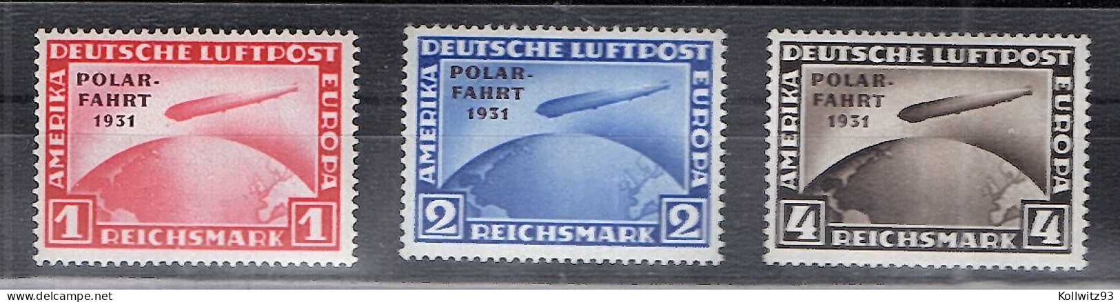 DR. Mi.-Nr. 456-458, Polarfahrt, Ungebraucht, Mit Erstfalz, FA. SchlegelBPP. - Sonstige & Ohne Zuordnung