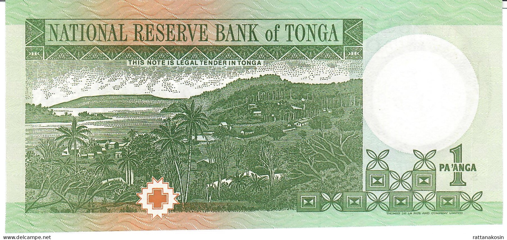 TONGA P31d 1 PAANGA 1995  #C/4  Signature 5 UNC. - Tonga