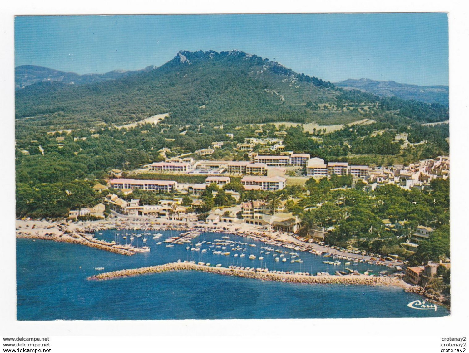 83 ST CYR SUR MER Vue Générale Aérienne Du Port VOIR DOS Et Flamme En 1987 - Saint-Cyr-sur-Mer