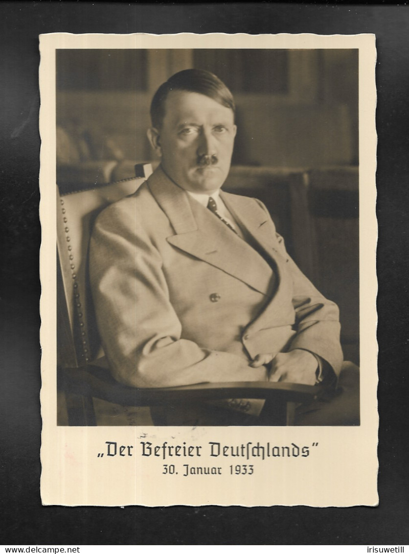 DR Hitler Portraitkarte3 SSt München - Guerra 1939-45