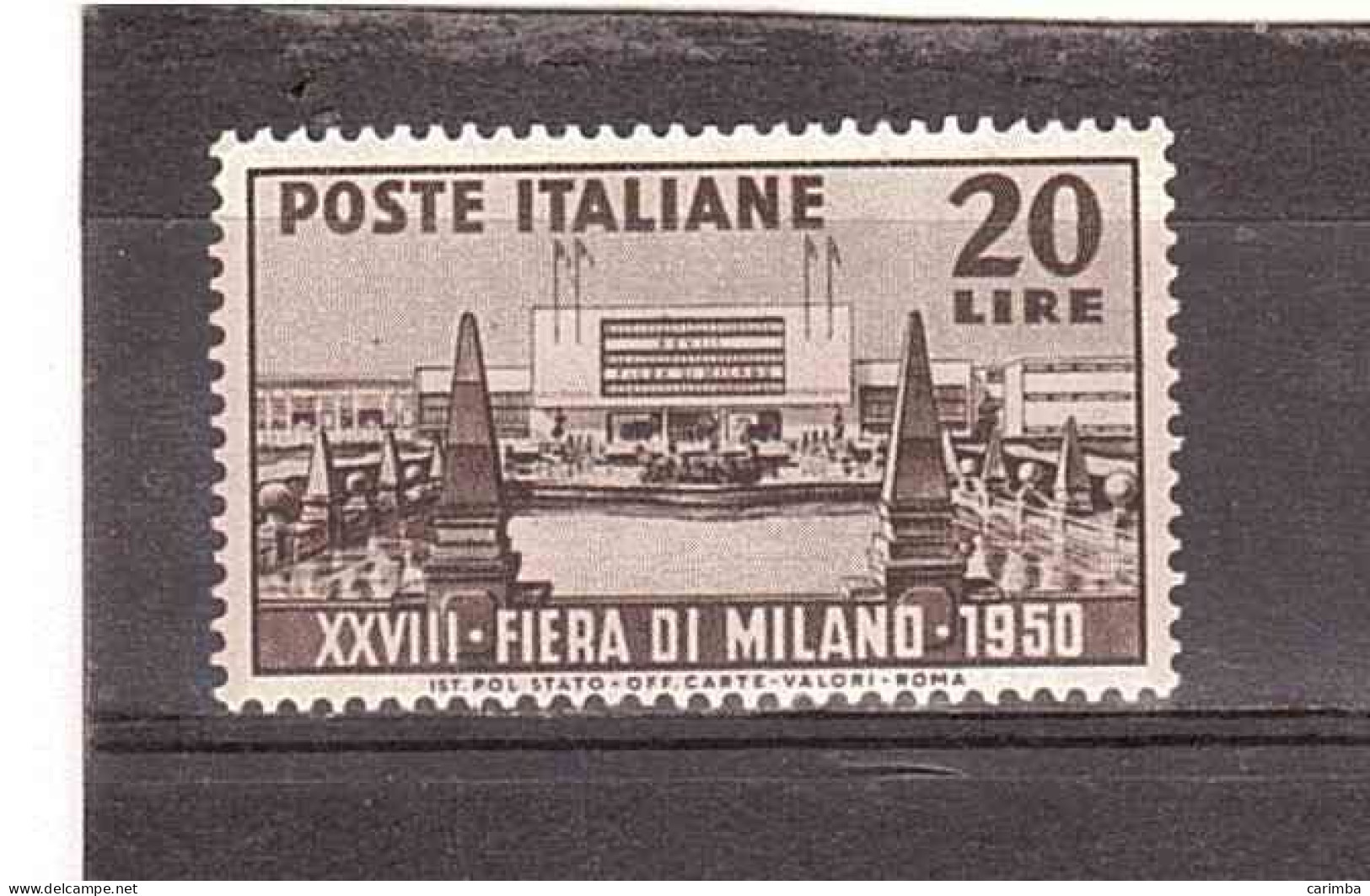 1950 L.20 FIERA MILANO - 1946-60: Nuevos