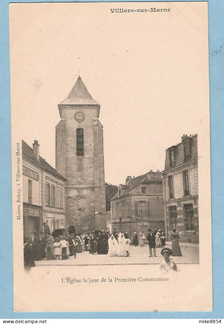 BA0246 CPA  VILLIERS-SUR-MARNE ( Seine Et Oise)  L'Eglise Le Jour De La Première Communion  ++++++ - Villiers Sur Marne