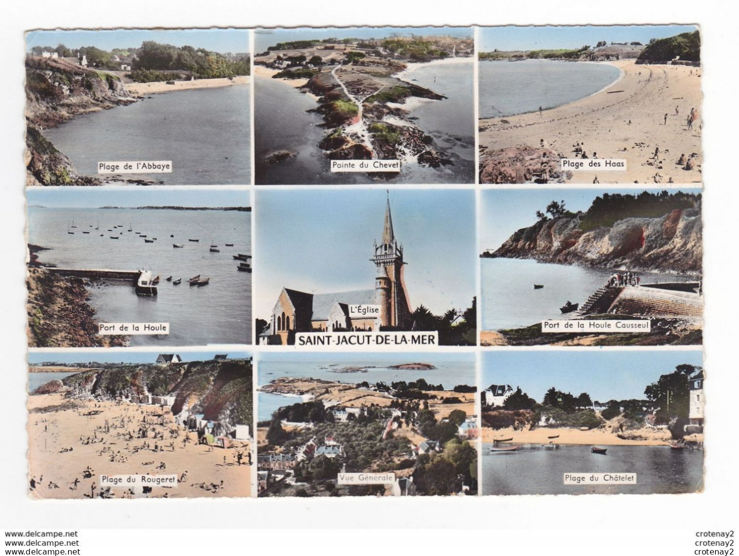 22 SAINT JACUT DE LA MER Multivues De 1961 Plage Des HAAS Port De LA HOULE Plage Du ROUGERET Du Châtelet - Saint-Jacut-de-la-Mer
