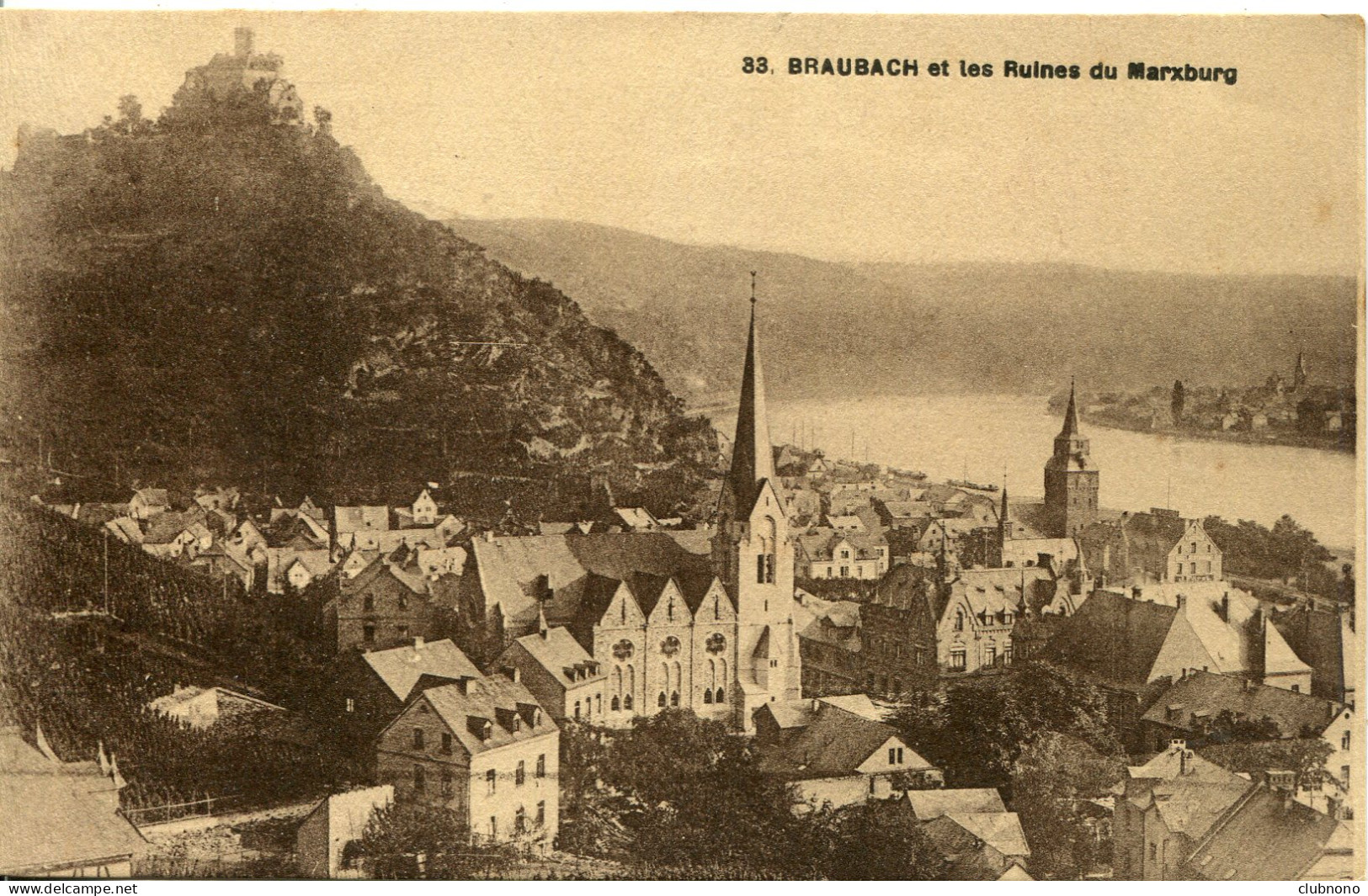 CPA -  BRAUBACH - RUINES DU MARXBURG (ETAT PARFAIT) - Braubach