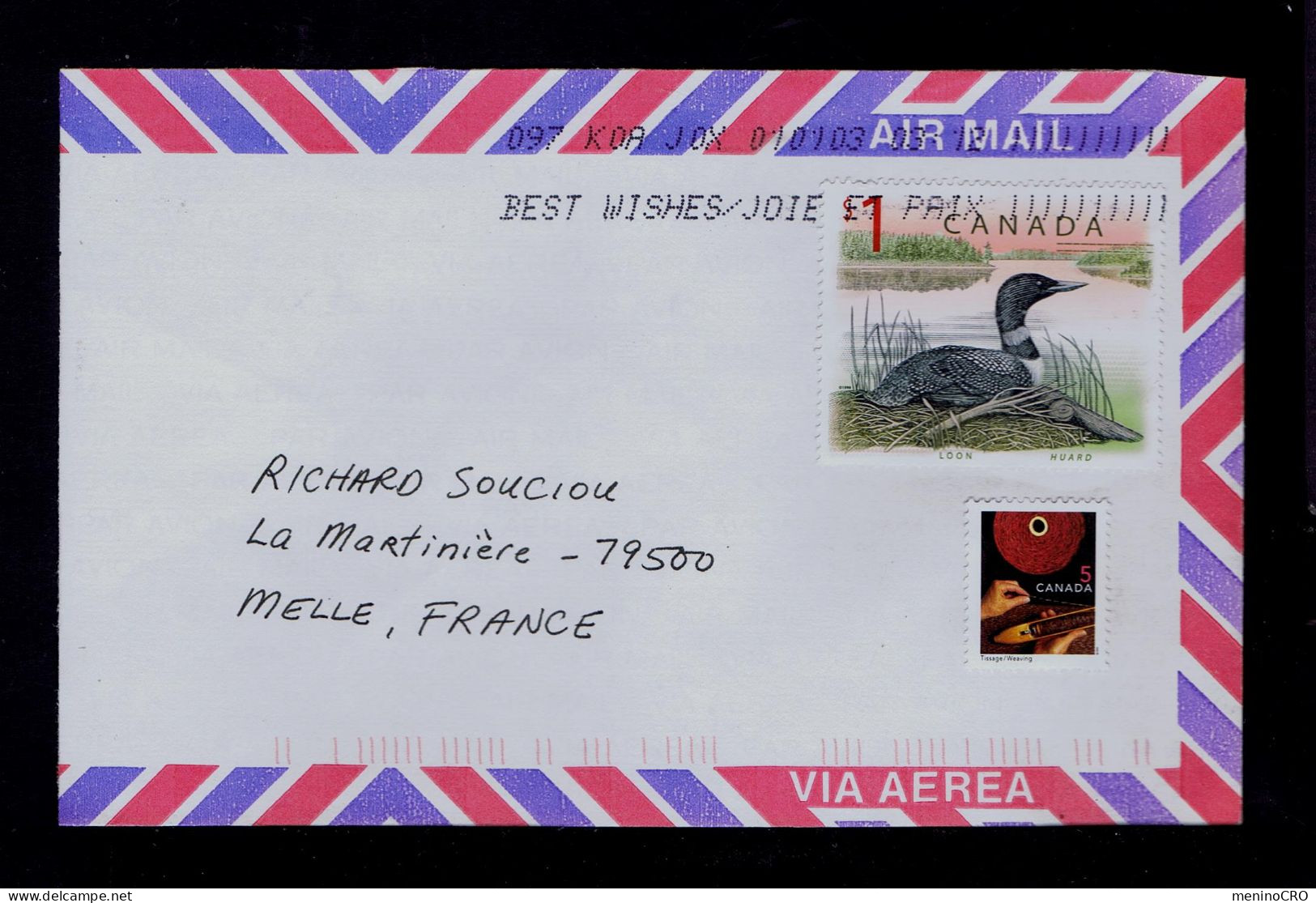 Gc8477 CANADÁ Ducks Faune Marine Animals Birds Oiseaux Mailed Melle -FR - Anatre