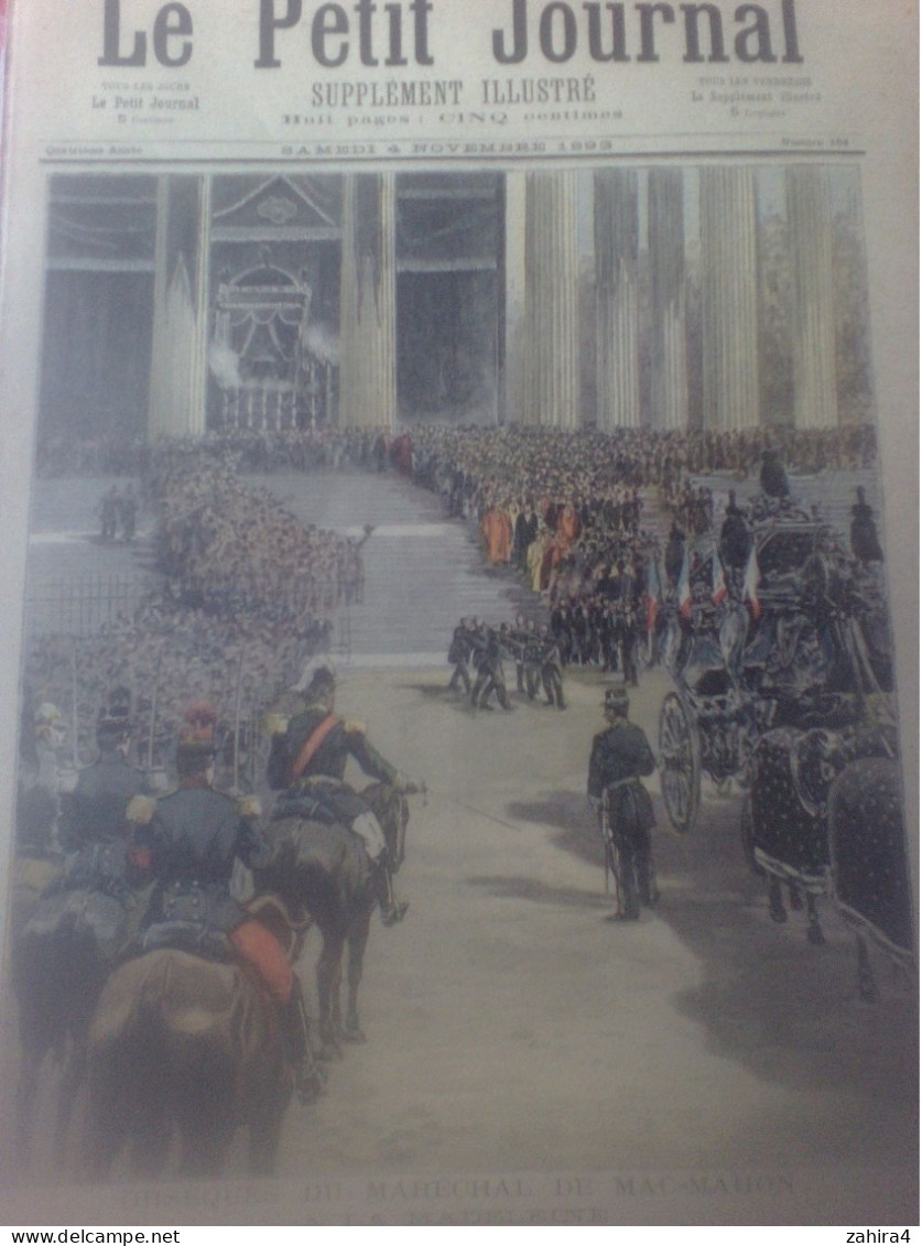 Le Petit Journal N°154 Obsèque Maréchal Mac-Mahon La Madeleine Aux Invalides Partition Les Voix D La Montagne Gil Cayrou - Magazines - Before 1900