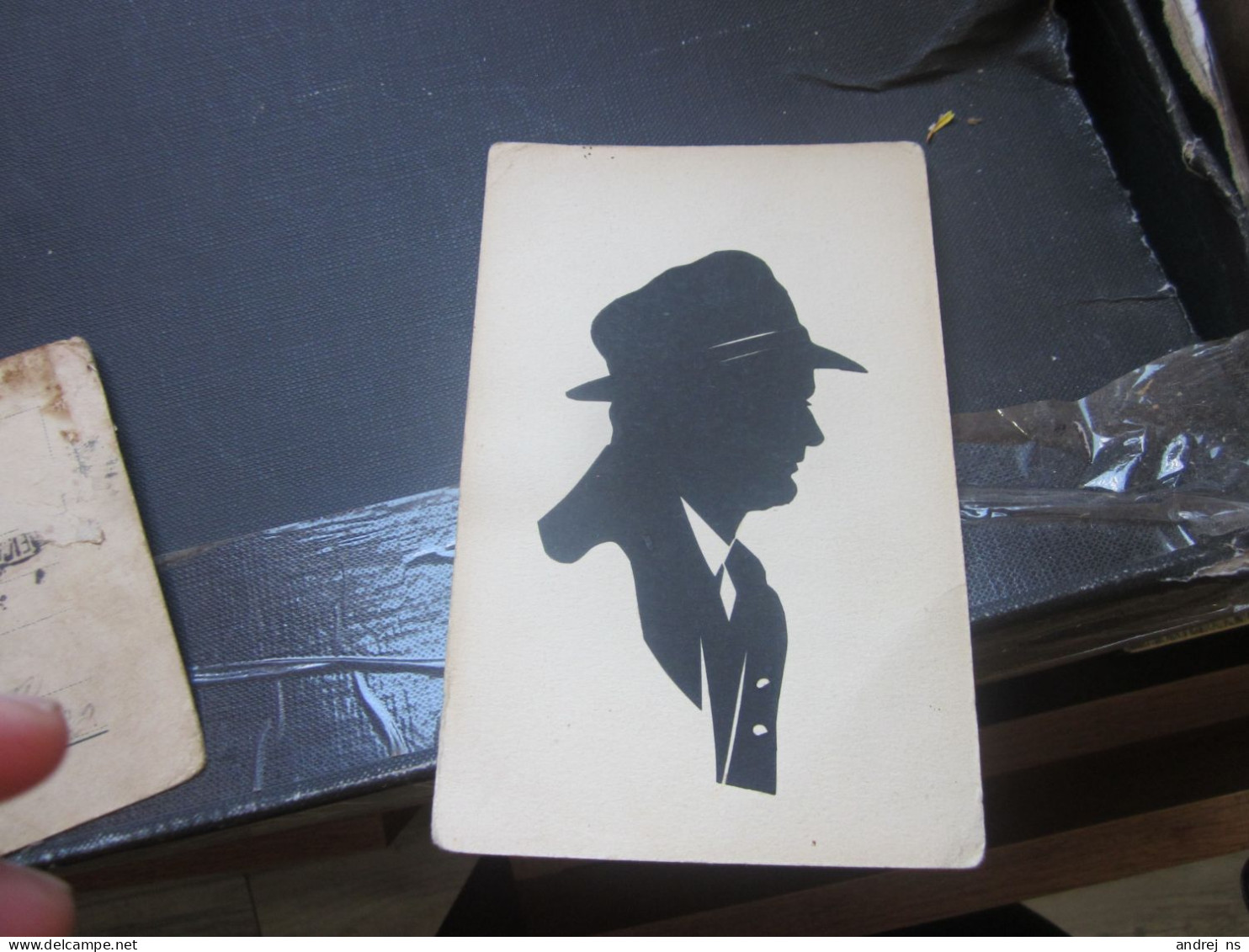 Silhouette Man Old Postcards Zascit NAB - Silhouette - Scissor-type