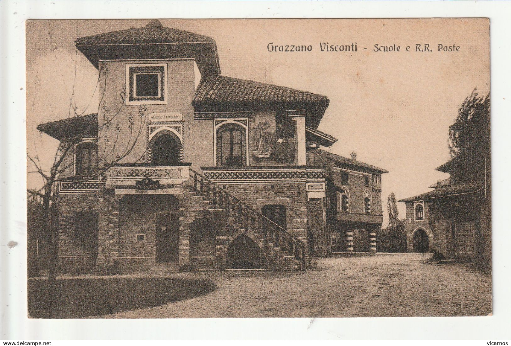 CP ITALIE GRAZZANO VISCONTI Piazza Scuole E R.R.Poste - Piacenza