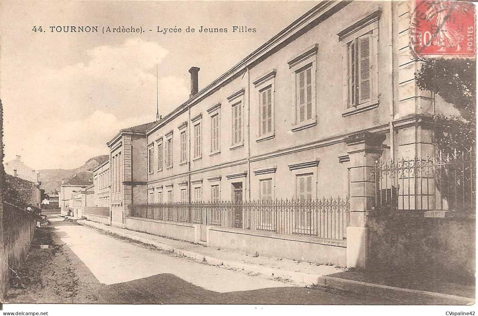 TOURNON (07) Lycée De Jeunes Filles En 1910 - Tournon