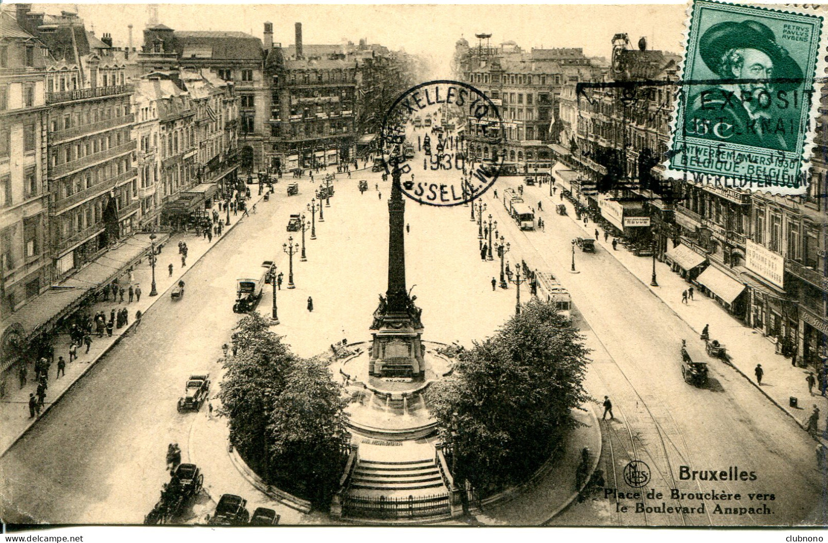 CPA -  BRUXELLES - PLACE DE BROUCKERE - Prachtstraßen, Boulevards