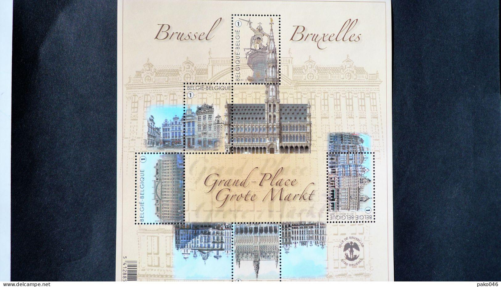 COB  BL 193** Neuf 2011 –   COB N° 4175/4179  - Bruxelles – Grand-Place - 2002-… (€)