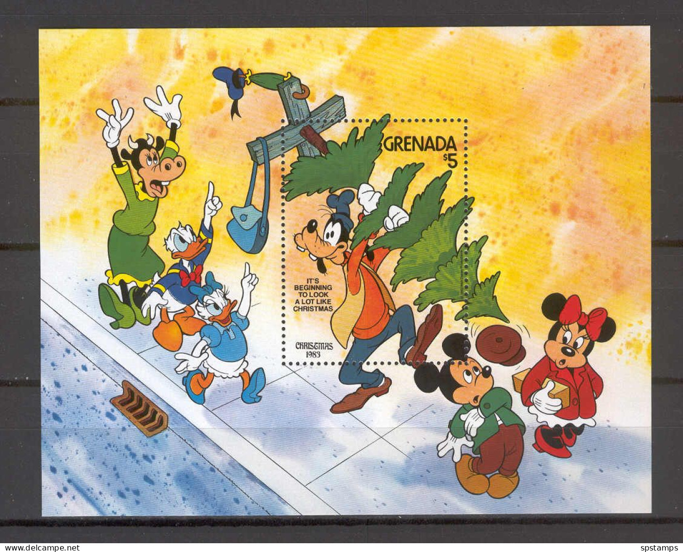 Disney Grenada 1983 Christmas MS MNH - Disney