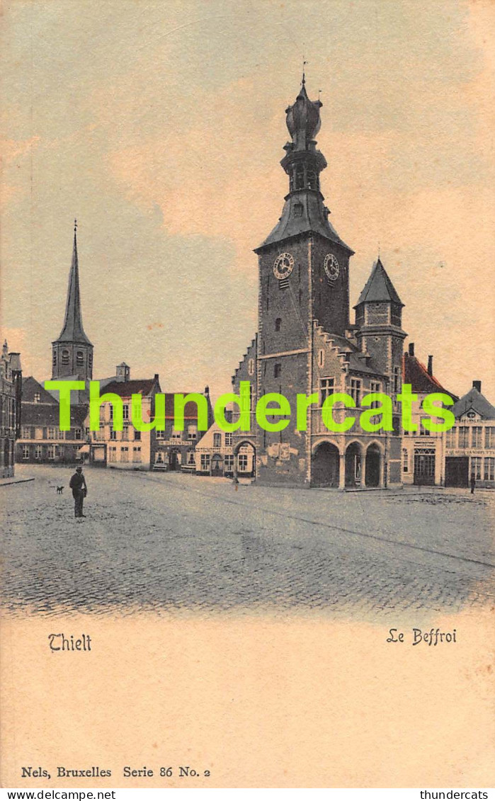 CPA TIELT THIELT HOTEL LE BEFFROI NELS SERIE 86 NO 2 - Tielt