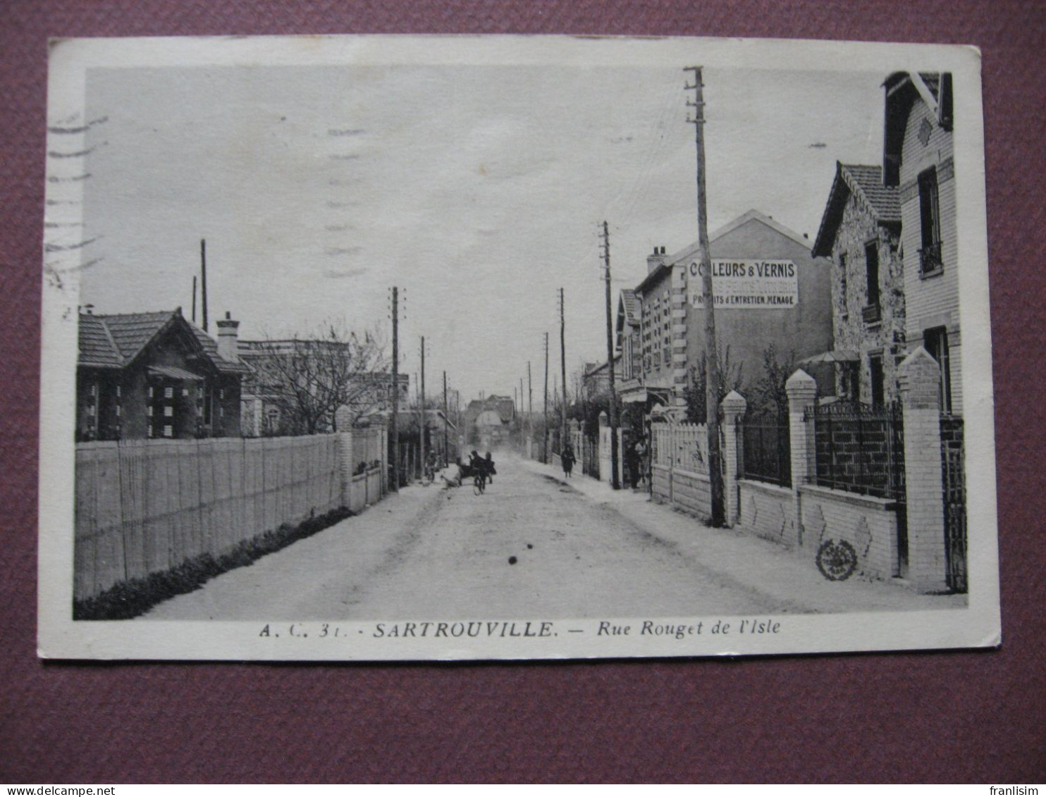 CPA 78 SARTROUVILLE Rue Rouget De L'Isle - Sartrouville