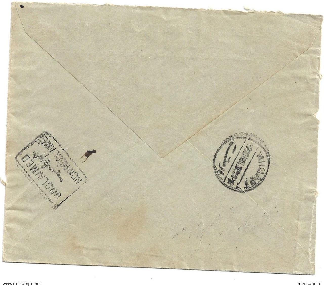 (C04) COVER WITH 5M. STAMP - CAIRO D => ARMANT 1909 - 1866-1914 Khedivate Of Egypt
