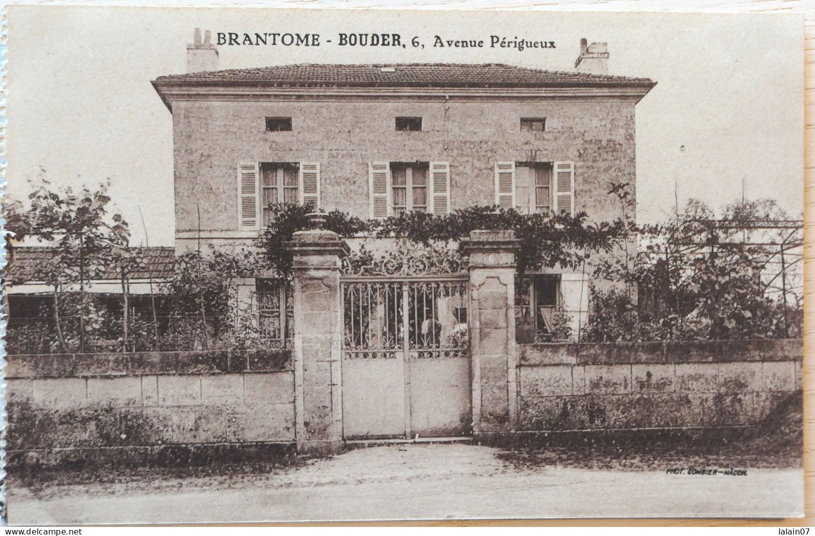 C. P. A. : 24 : BRANTOME : Maison BOUDER, 6, Avenue De Périgueux - Brantome