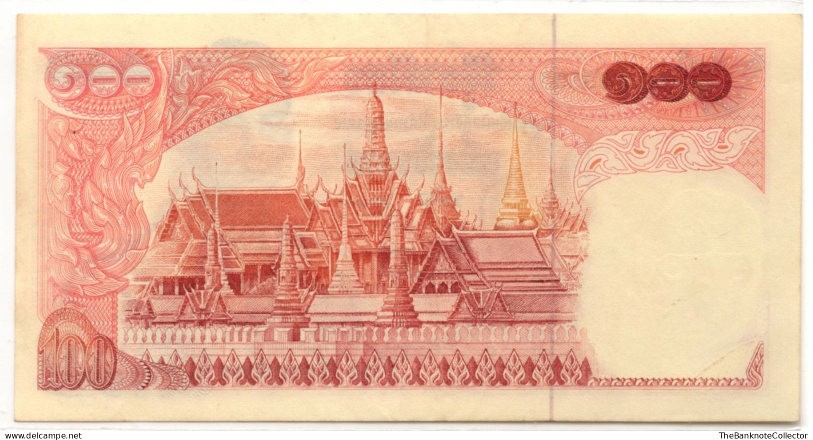 Thailand 100 Baht ND 1969 P-85 UNC Light Foxing - Thailand