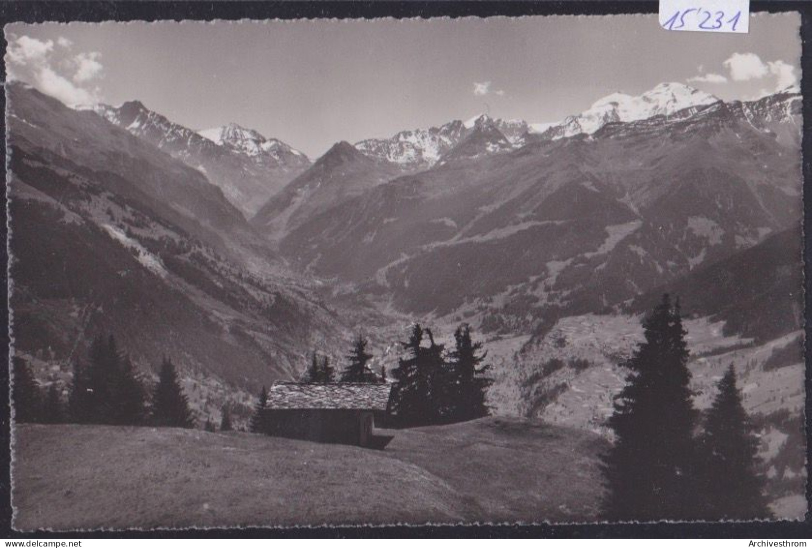 Verbier : La Chapelle Saint-Christophe Et Le Massif Du Grand Combin (15'231) - Verbier