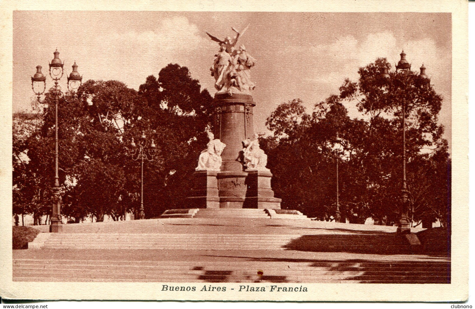 CPA -  BUENOS-AIRES -  PLAZA FRANCIA - Argentine