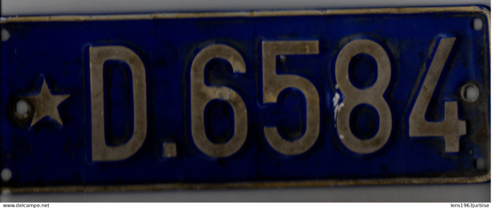 2 Plaques Immatriculations ,  Congo Belge , Rare - Nummerplaten