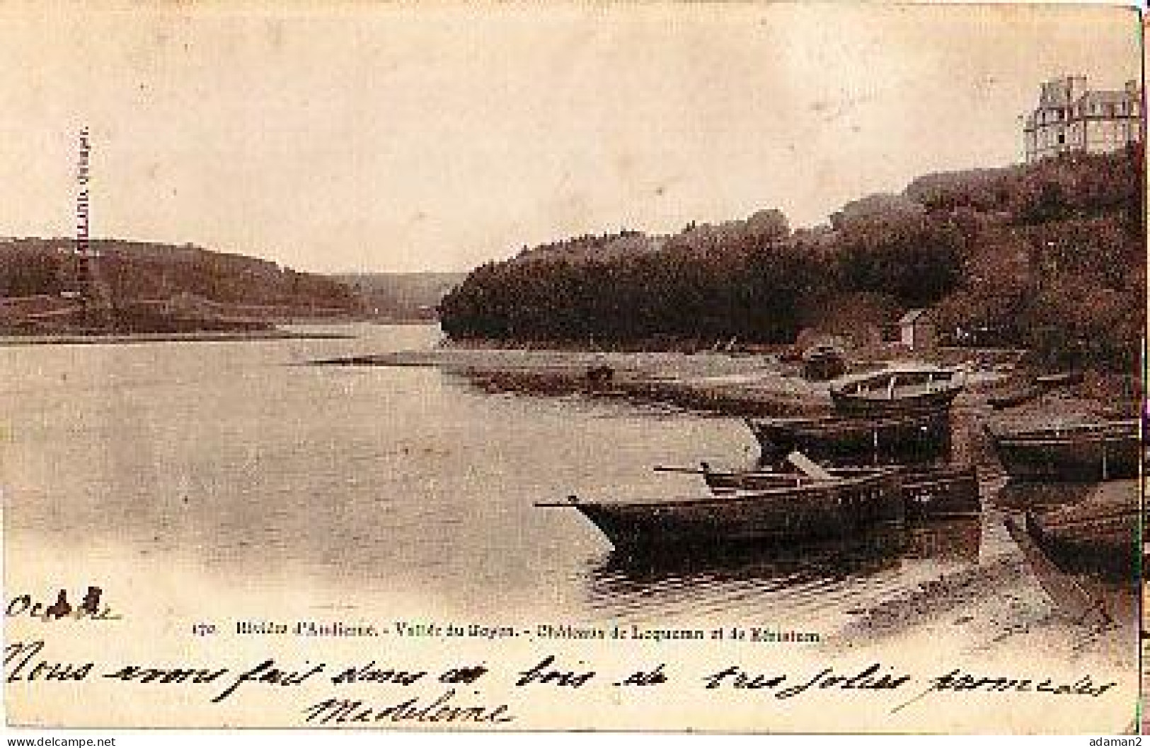 Audierne   P36         Vallée Du Goyen. Châteaux De Loqueran Et De Keristum - Audierne