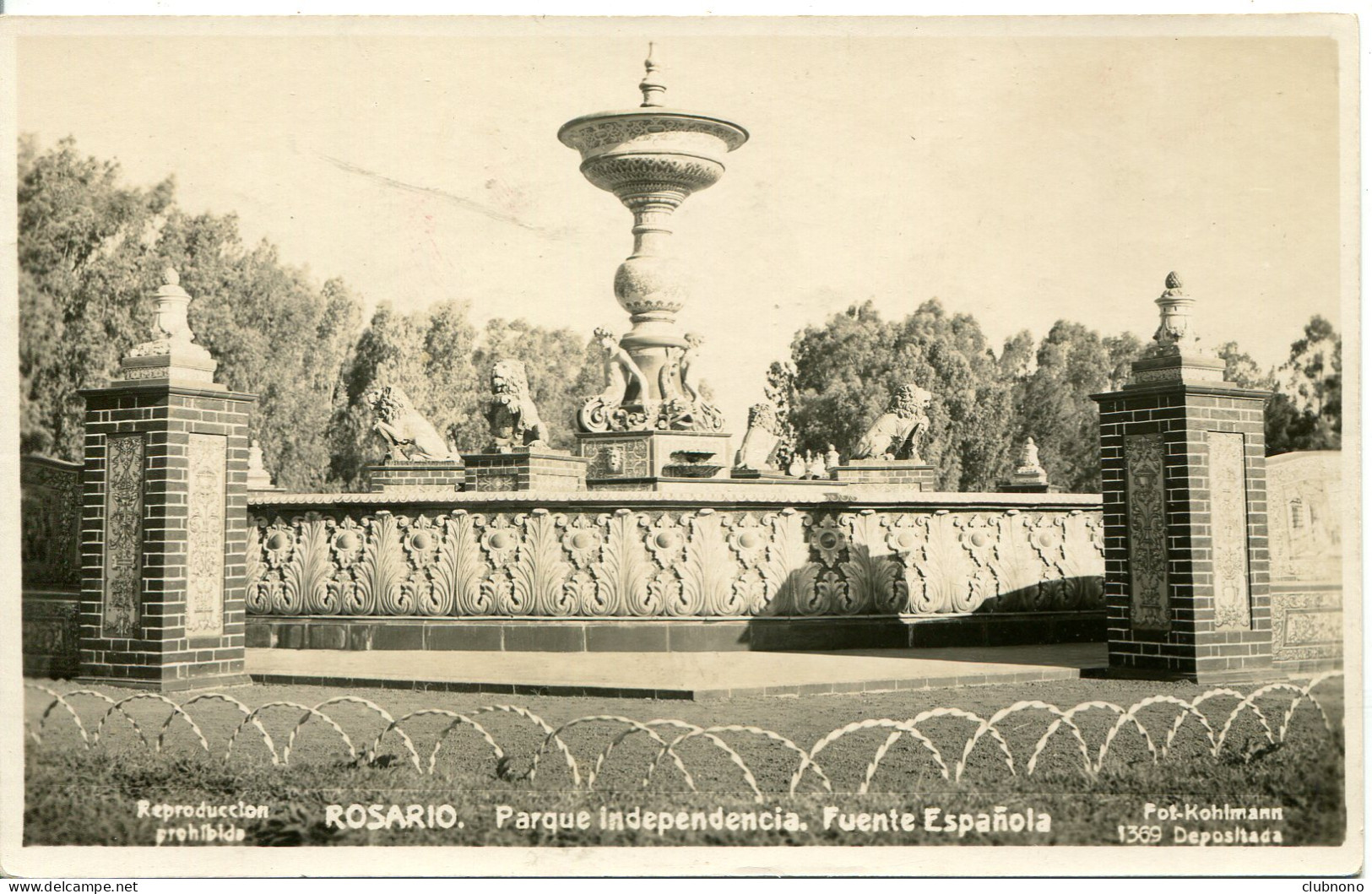 CPA - ROSARIO- PARQUE INDEPENDENCIA - FUENTE ESPANOLA - Argentine