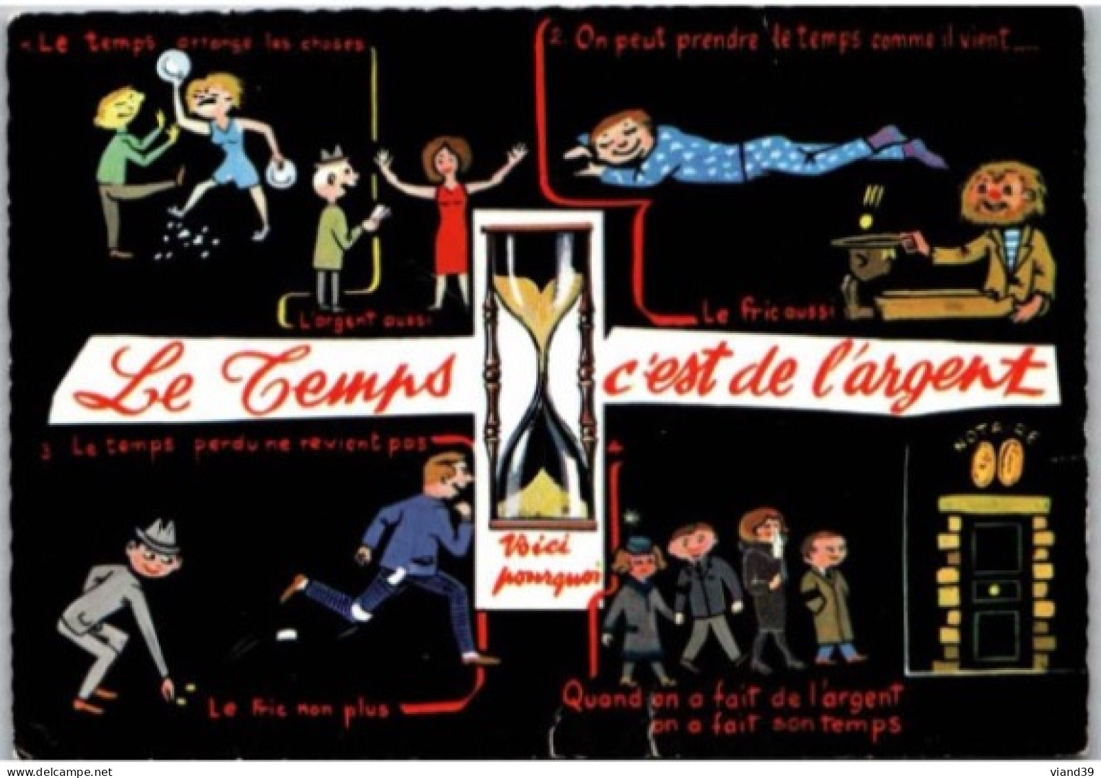 " LE TEMPS "   Dessin De R. Allouin. - Contemporanea (a Partire Dal 1950)