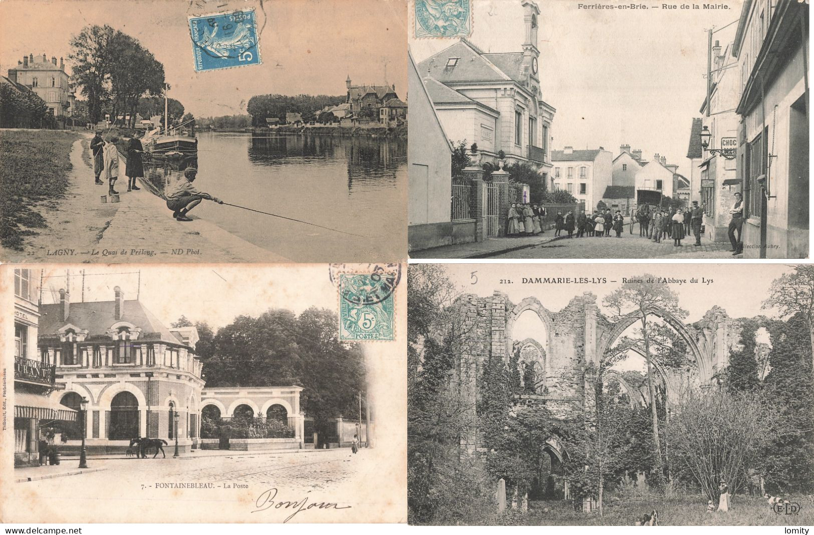 Destockage Lot De 13 Cartes Postales CPA Seine Et Marne Lagny Ferrieres En Brie Fontainebleau Dammarie Les Lys Melun - 5 - 99 Karten