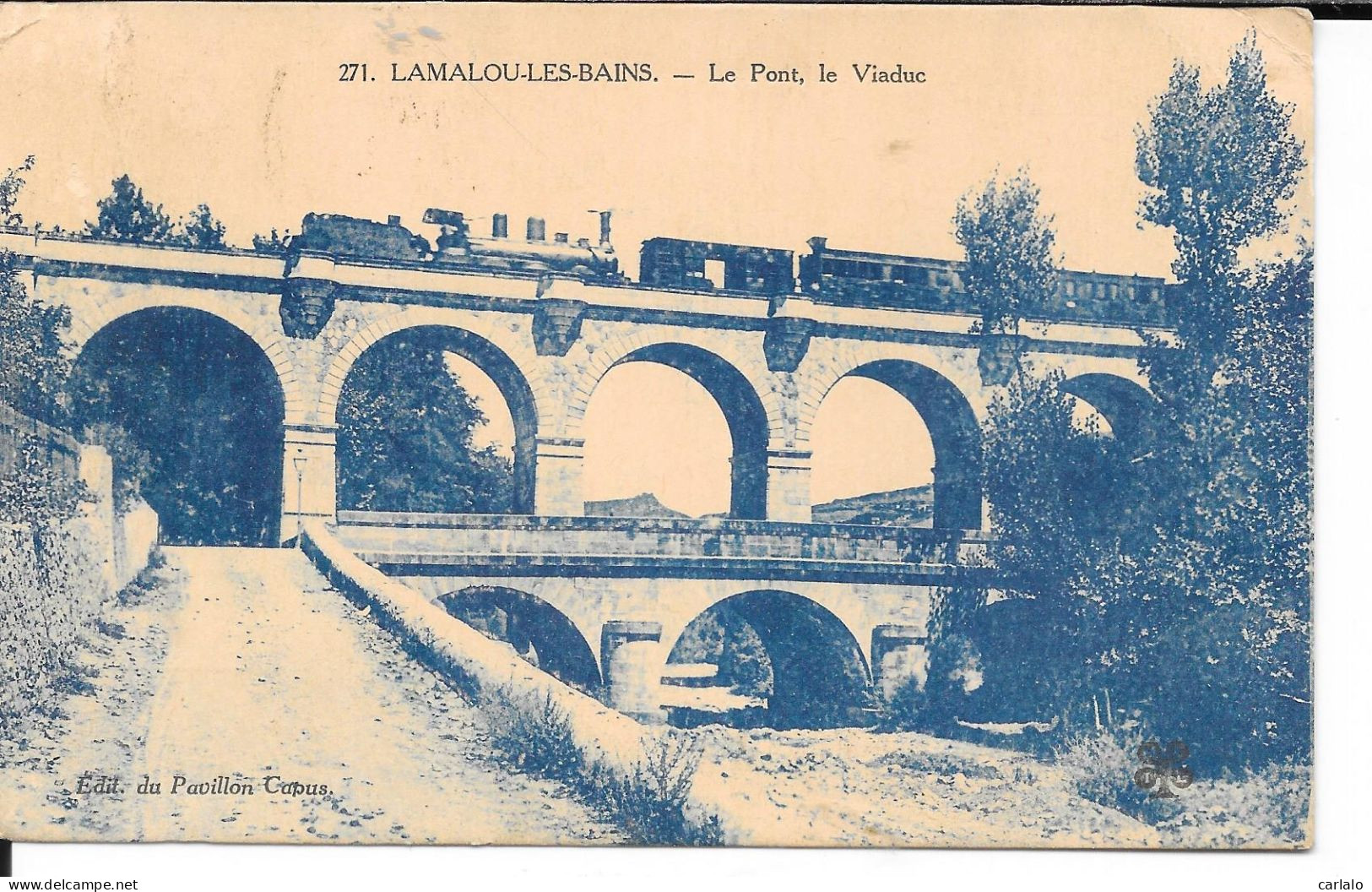 Cpa 34 LAMALOU Train - Lamalou Les Bains