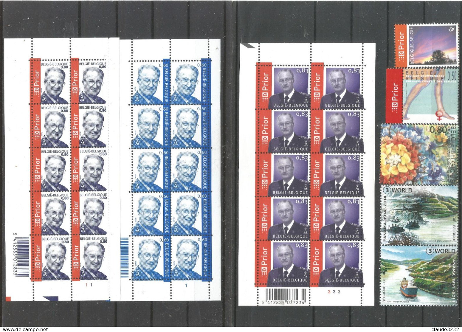 2.Belgique : Timbres Neufs** - Collections