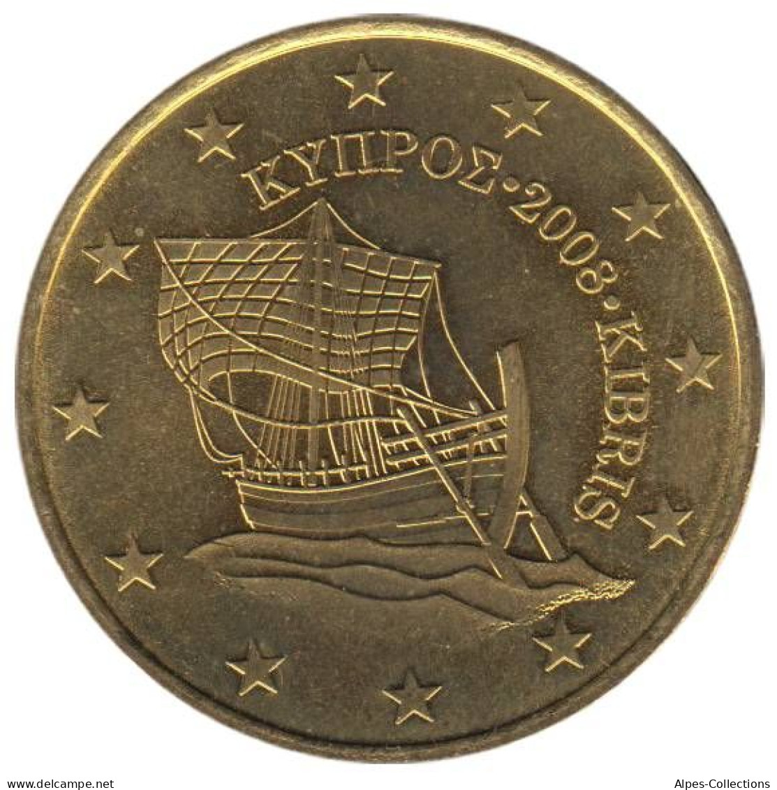 CH05008.1 - CHYPRE - 50 Cents D'euro - 2008 - Chipre