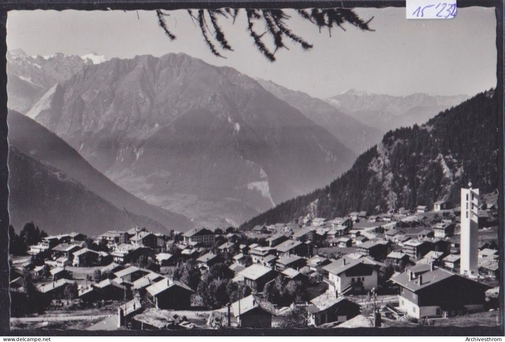 Verbier : Vue Des Chalets Avec Le Nouveau Clocher à Droite (15'232) - Verbier