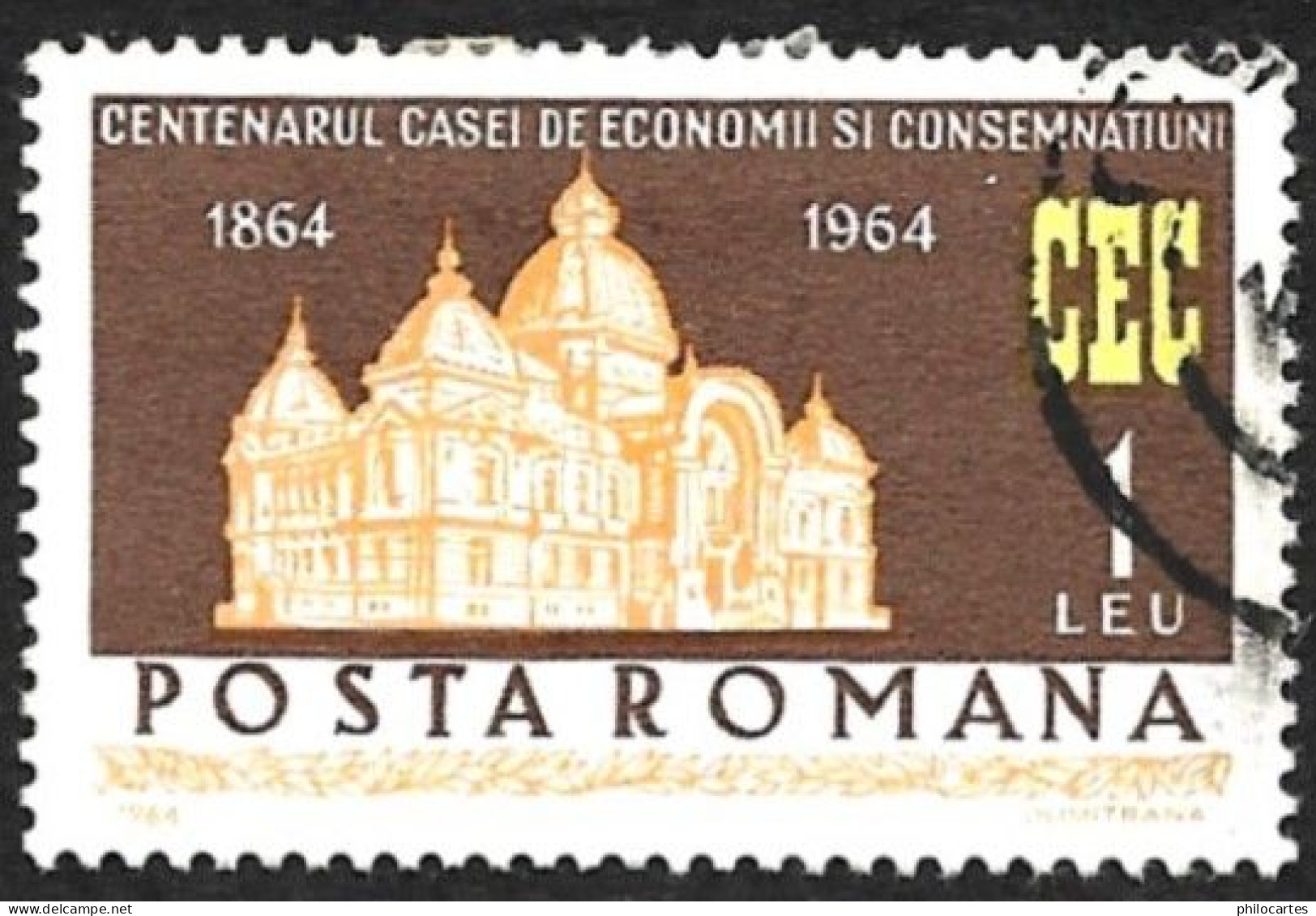 ROUMANIE 1964 - YT 2066 -  CEC Caisse D'Epargne - Oblitéré - Gebraucht