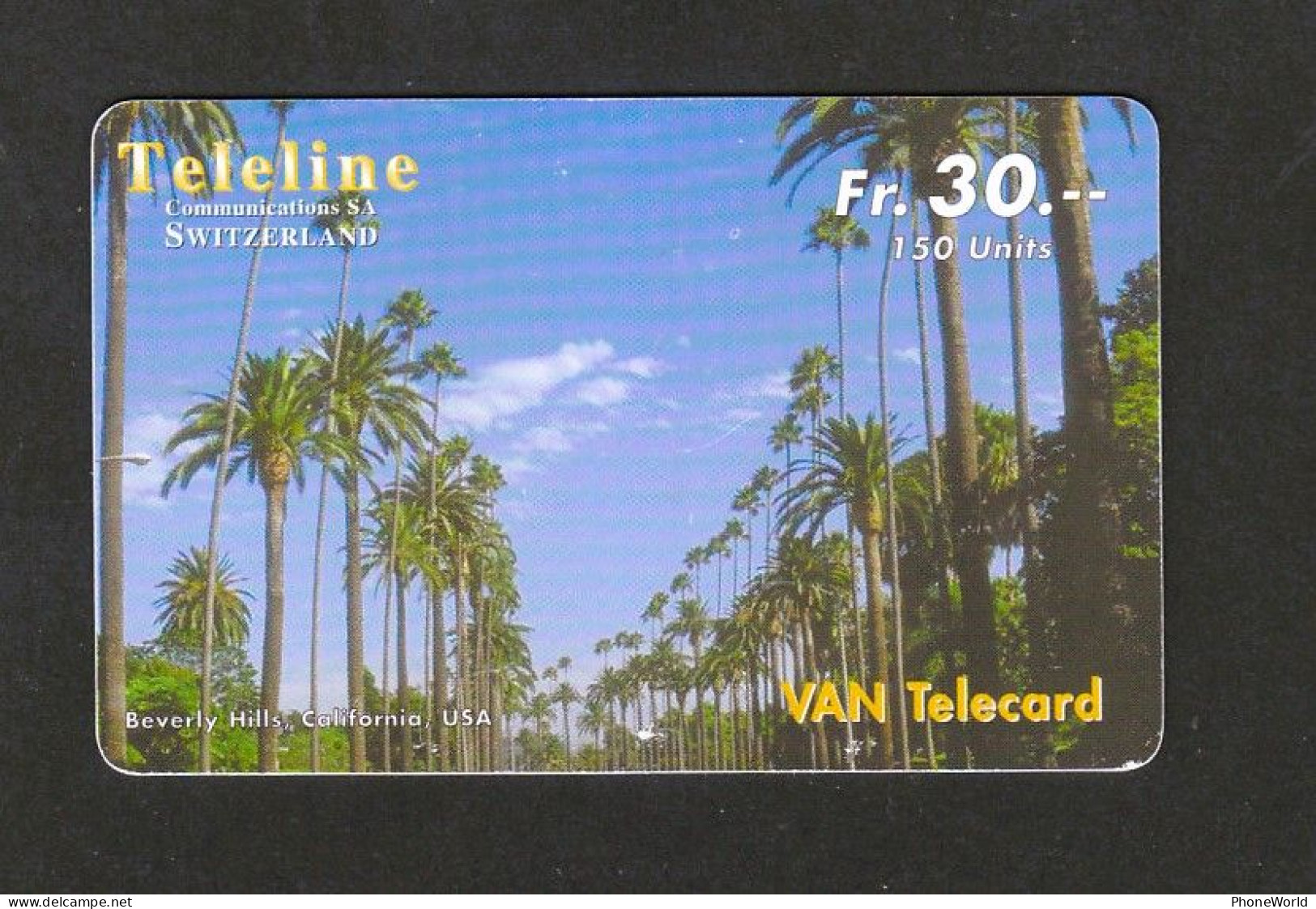 Swiss, Teleline Van, Beverly Hill, California - Switzerland