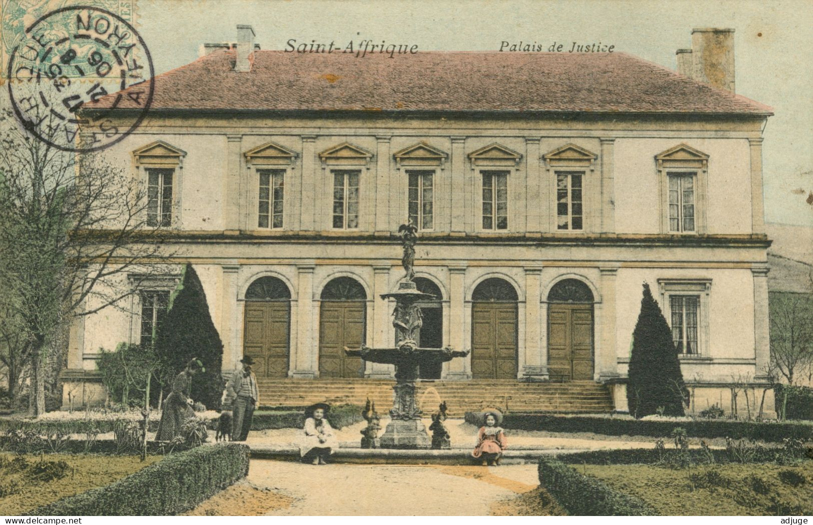 CPA-12- SAINT-AFFRIQUE _ Palais De Justice _ Animation _TàD 1906  *TBE 2 Scans - Saint Affrique