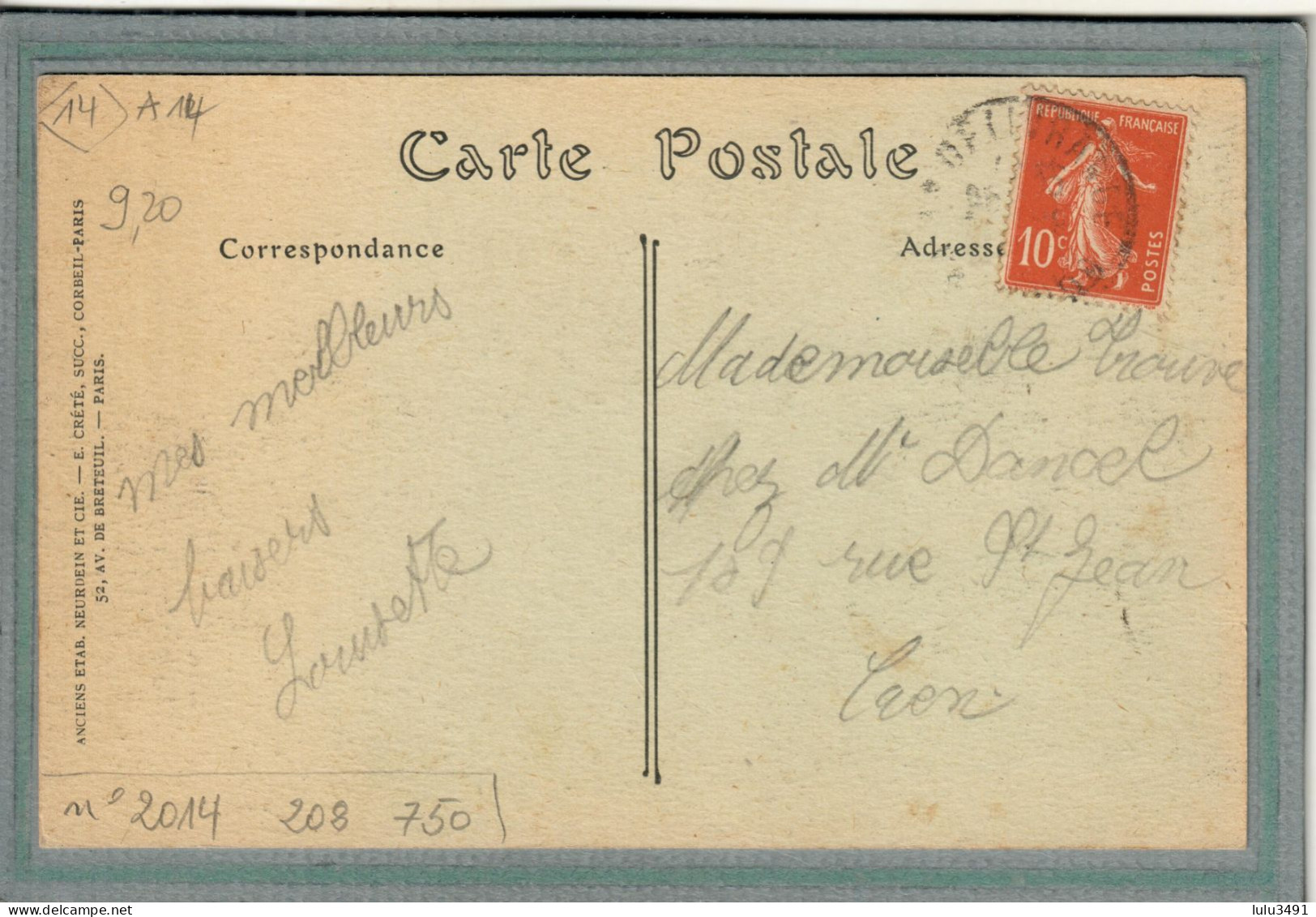 CPA (14) La DELIVRANDE- Mots Clés: Hôpital Auxiliaire, Blessés De Guerre, Complémentaire, Temporaire - 1918 - La Delivrande