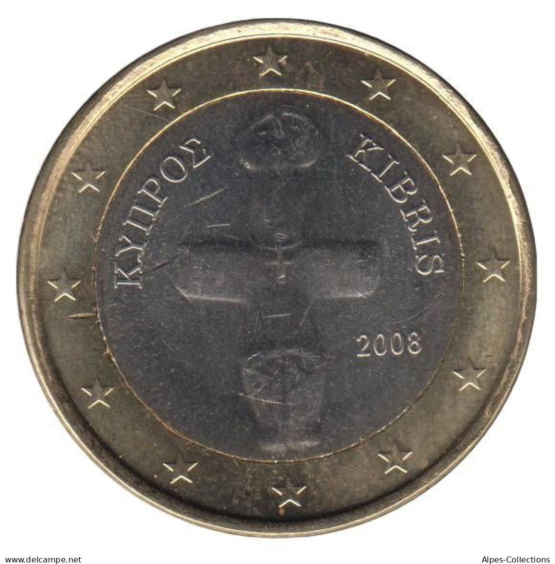 CH10008.1 - CHYPRE - 1 Euro - 2008 - Cyprus