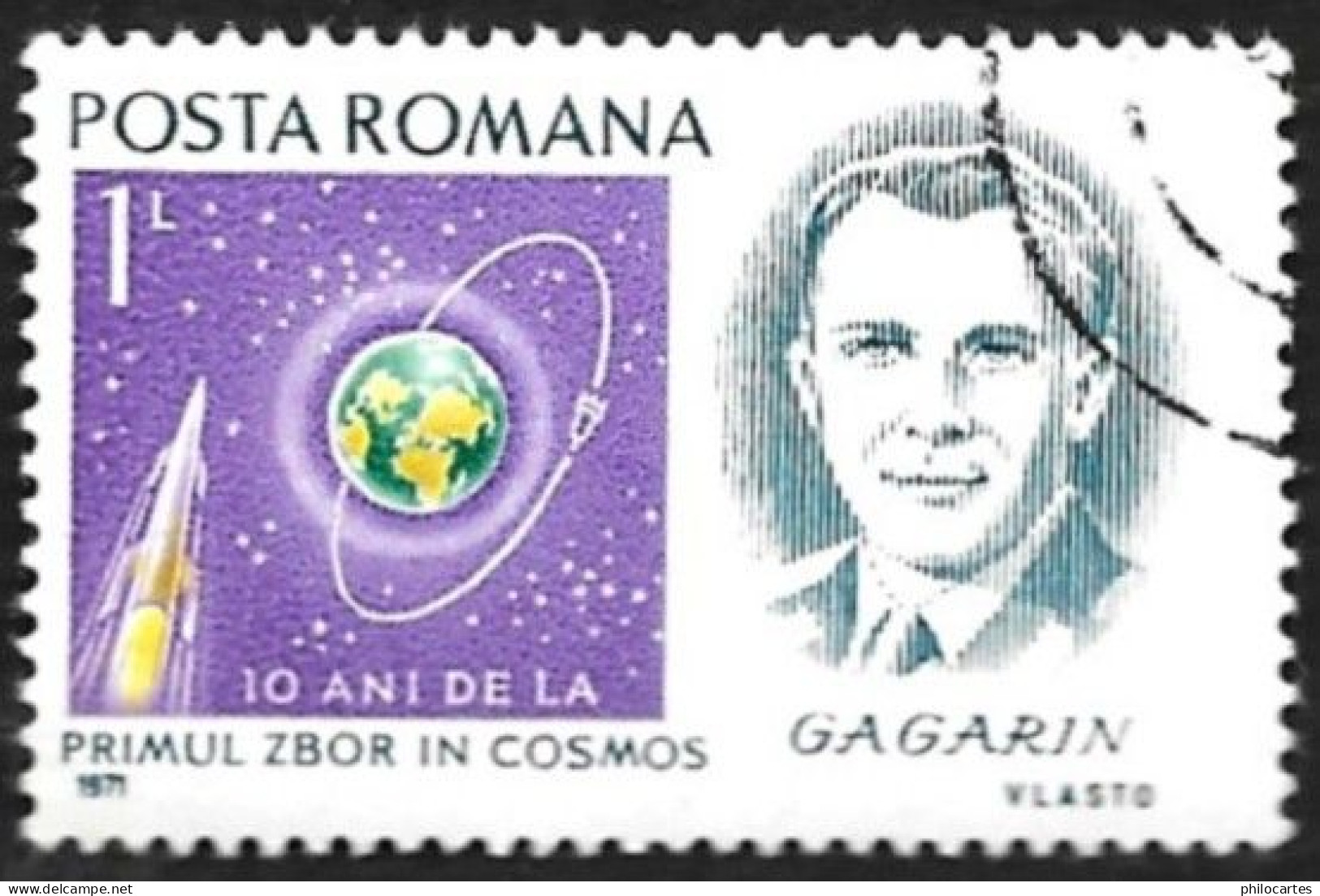 ROUMANIE 1971 - YT 2664 -  Gagarine - Oblitéré - Usado