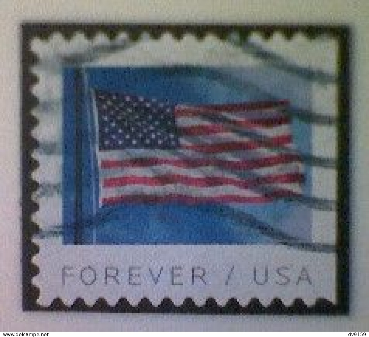 United States, Scott #5345, Used(o) Booklet, 2019, Flag Definitive, (55¢) - Used Stamps